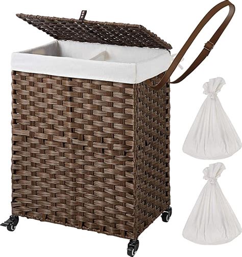 Clothes basket amazon - 40L Narrow Laundry Basket with Padded Handle, 22" Slim Laundry Hamper Foldable, Thin Small Clothes Hamper for College Dorm, Skinny Laundry Hamper for Small Space, Closet Bedroom, Bathroom Corner. 312. 100+ bought in past month. $2049.